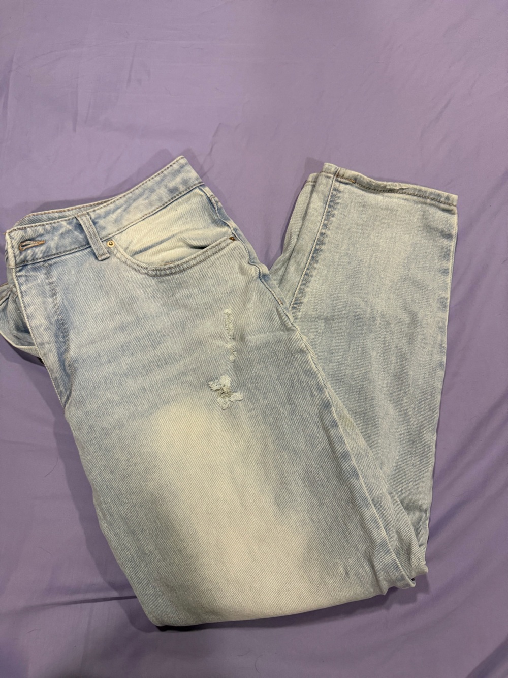 Time and Tru Light Wash Boyfriend Jeans